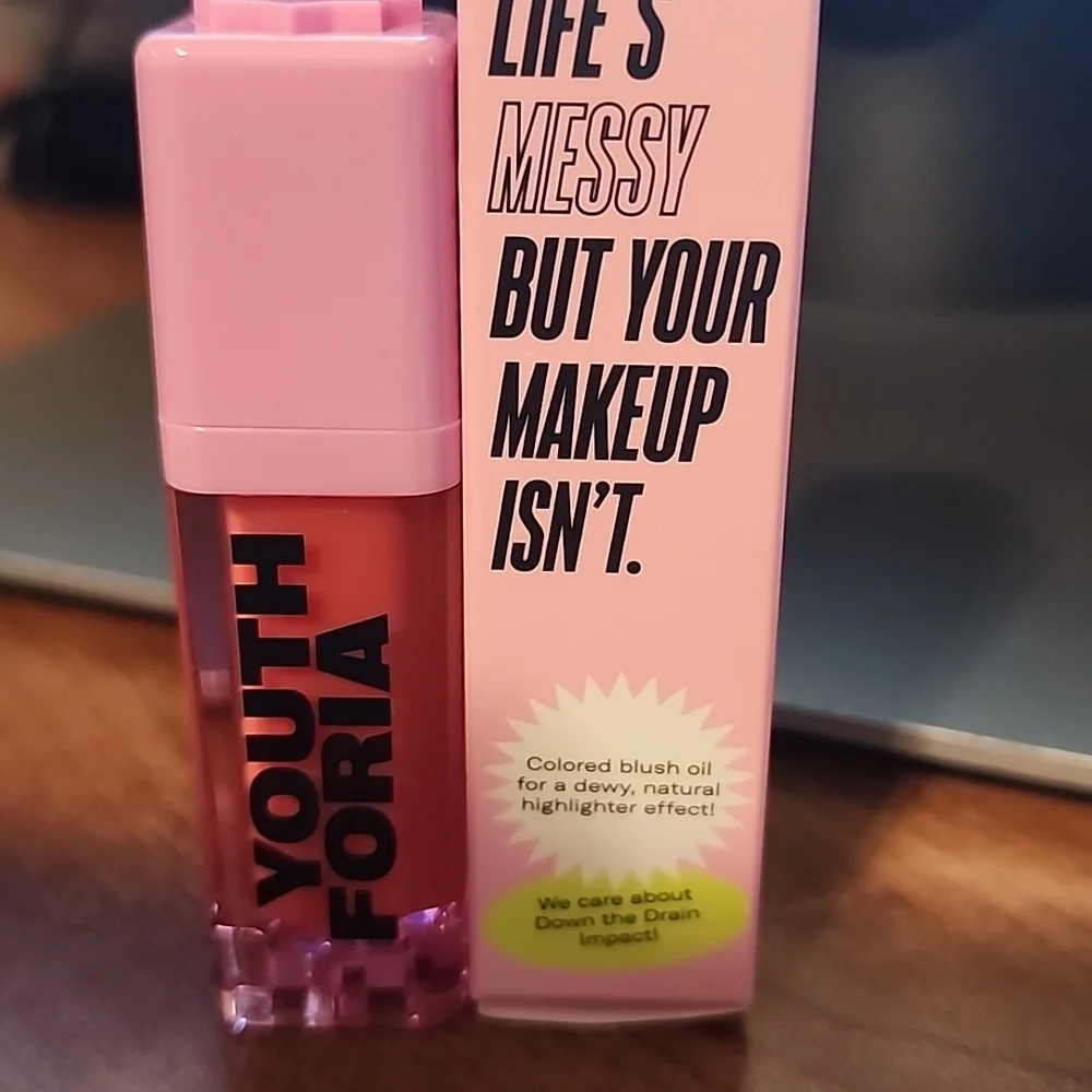 YOUTH FORIA Color Changing Blush Oil in Let's Go Party New!
